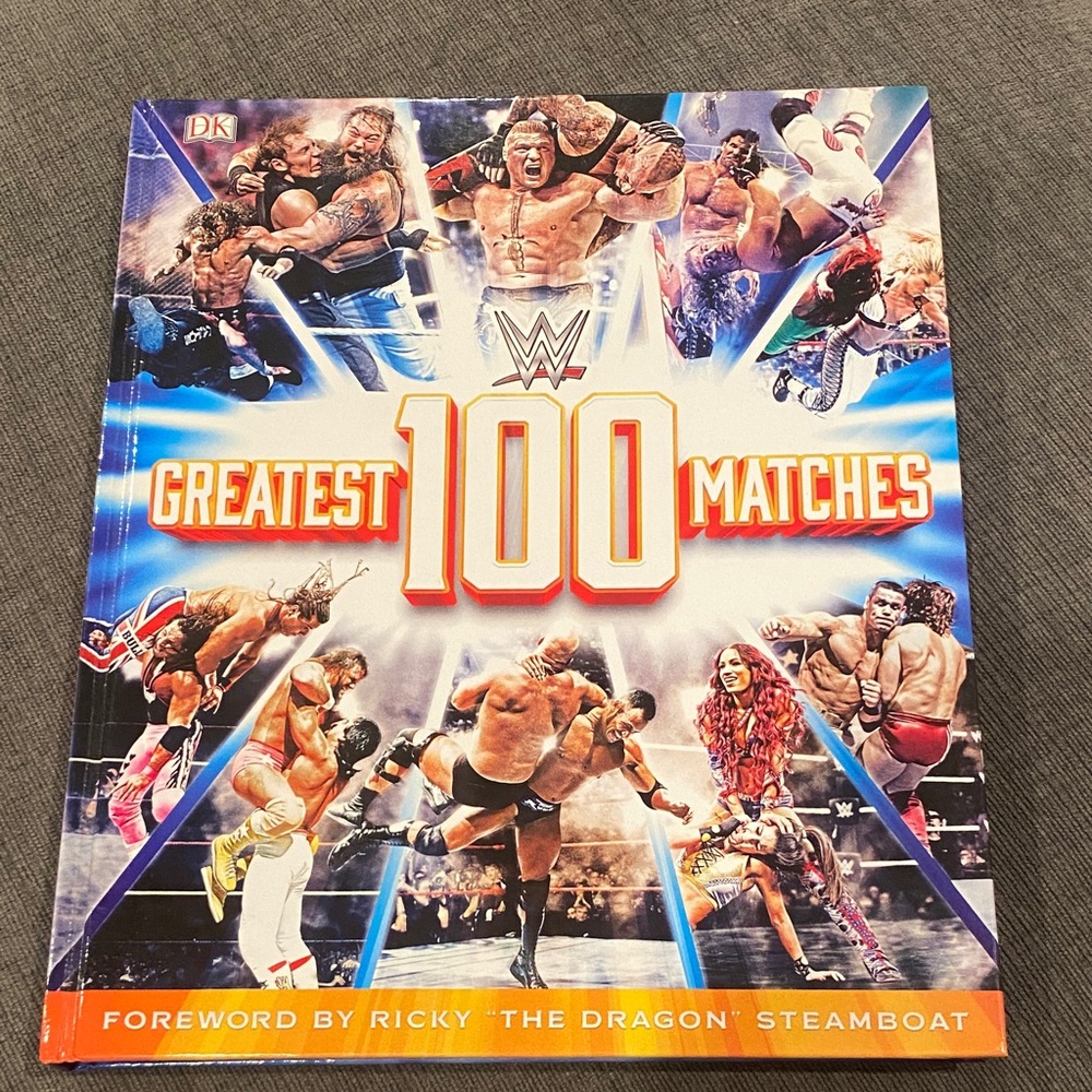 WWE 100 Greatest Matches book     wrestling hardcover kids boys men men’s books